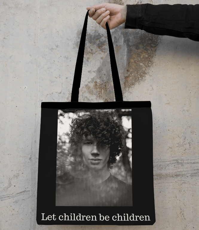 tote bag taška merch based initiative černá
